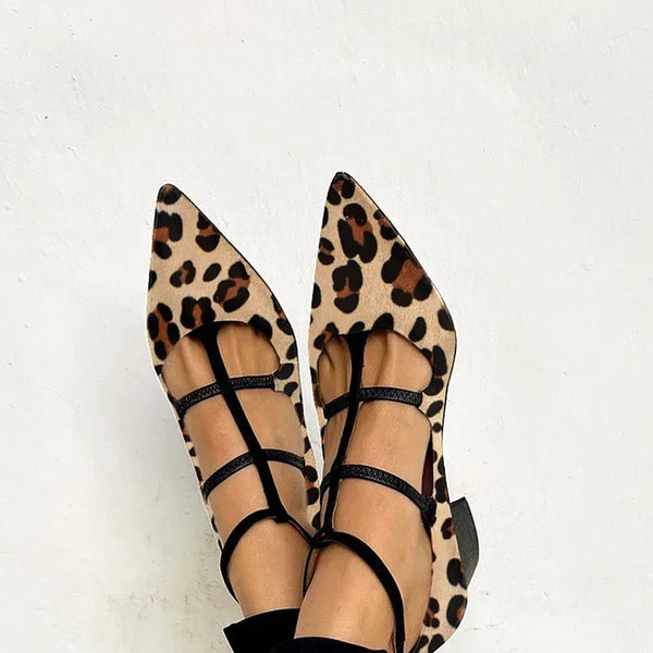 Jitka – Lodičky s páskem v leopardím vzoru